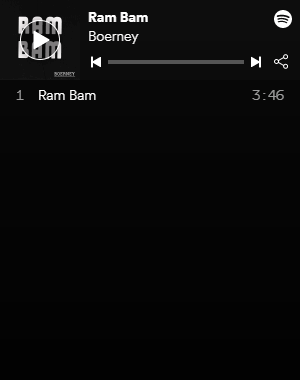 Vorschaubild Spotify Player für Single Ram Bam